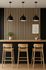 Panneau acoustique décoratif Ecowall Acoustic chêne cérusé 91 sur fond noir - Lot de 3 - 14 x 300 x 2600 mm - AJ TIMBER