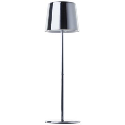 Lampe à poser extérieur rechargeable LED nickel XAANA blanc variable - BRILLIANT