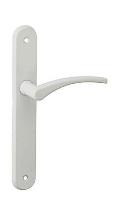 Poignées de porte sur plaques sans trou Hebe blanc 195 mm THIRARD