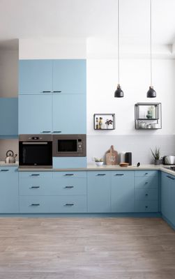 Peinture de rénovation pour cuisine bleu nord finition satinée 75 ml - V33