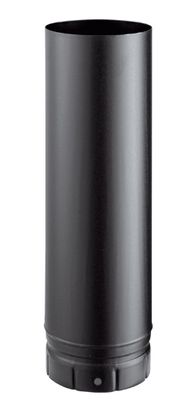 Tuyau émaillé noir mat 50 cm diamètre 130 mm POUJOULAT