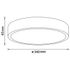 Plafonnier LED carré Farica Starry 12W 1300 lumens BRILLIANT