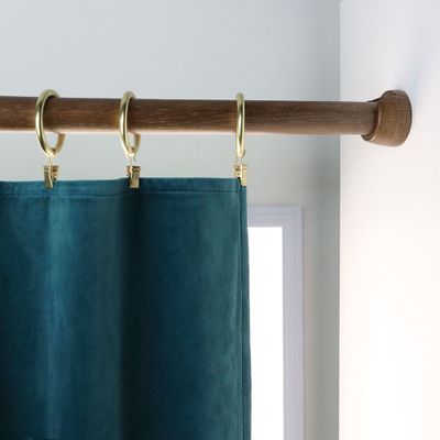 Naissance entre mur en bois diam 28 mm Finition Chêne foncé par 2 - MOBOIS