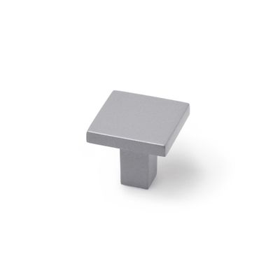 Bouton de meuble carré aluminium 30 x 30 mm REI
