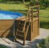 Piscine hors sol ovale bois massif 376 x 850 cm hauteur 116 cm, Livraison à domicile incluse - WEKA