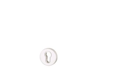 Rosaces de portes rondes à cylindre Mira blanc mat 52 mm ALPERTEC
