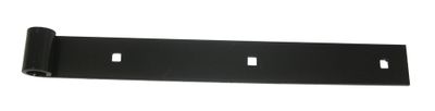 Penture bout droit noire 500 x 35 x 4 mm oeil diamètre 14 mm