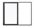 Baie coulissante alu gris H.2150 x l.2400 mm - Gamme Habitat -  CLOSY