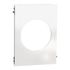 Plaque de finition centrale 1 poste Odace 2025 Architecte blanc émaillé - SCHNEIDER ELECTRIC