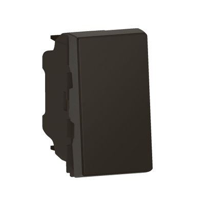 Bouton poussoir encastrable 1 module Noir - Mosaic LEGRAND
