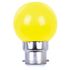 Lot de 5 ampoules LED sphériques colorées B22 1W=50 lumens FOXLIGHT