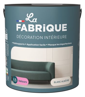 Peinture multi-support velours blanc albatre 2,5  L - LA FABRIQUE