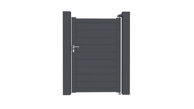 Portillon Balthazar alu réversible 1m x 1m51 gris COFRECO