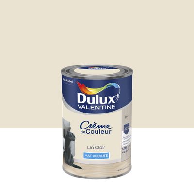 Peinture Crème de Couleur Lin Clair mat 1,25 l - DULUX VALENTINE
