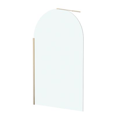 Paroi de douche à l'italienne 120x200 cm profilé or verre transparent 6 mm Arcade - AURLANE
