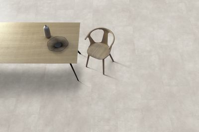 Dalle Pvc effet béton gris clair SENSO PREMIUM CLIC 2 ép 4,5 mm 49 x 98 cm compatible pièce humide paquet de 2,40 m² GERFLOR