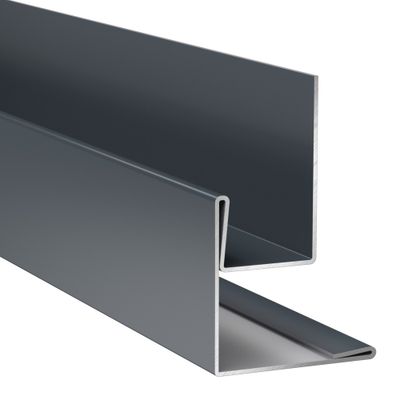 Profilé d'angle extérieur/retour de tableau alu bardage Hardie Plank VL gris anthracite - longueur 3000 mm - JAMES HARDIE