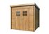 Abri de jardin en bois traité autoclave marron Zoé 2 - ép.19mm - 4,8m² hors-tout - WHITE WOOD