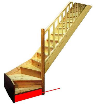 Contremarches pour escalier en kit Jura par 14 SOGEM