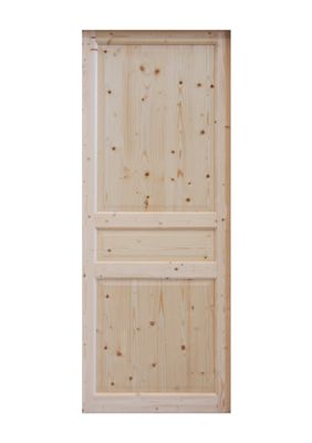 Porte coulissante sapin 3 panneaux largeur 83 cm SMIS