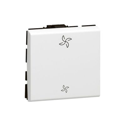 Interrupteur VMC 2 modules Mosaic blanc Chantier LEGRAND