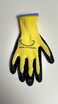 Gants tous travaux jaune et noir T10 - GERIN