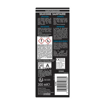 Mastic Silicone Sanitaire Translucide 300 ml ELCH PRO