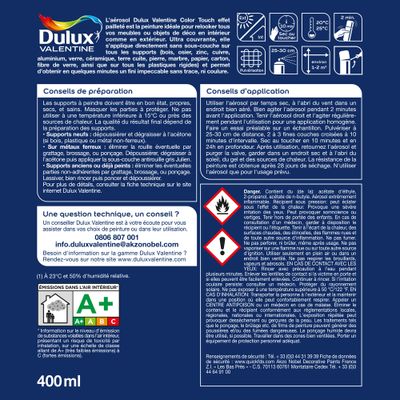 Bombe de peinture Color Touch effet pailleté or 400 mL - DULUX VALENTINE