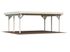 Carport toit plat en bois Karl - 2 voitures - 30,7 m² hors-tout - Livraison à domicile incluse - PALMAKO