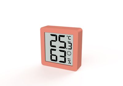 Thermometre intérieur aimanté gris