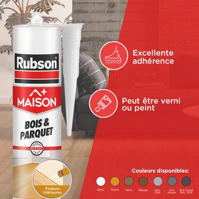 Mastic Maison Bois & Parquet Chêne 280 ml RUBSON