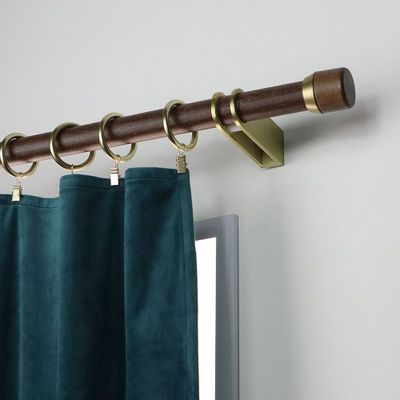 Embout déco bouchon à visser en bois diam 28 mm Finition Chêne foncé par 2 - MOBOIS