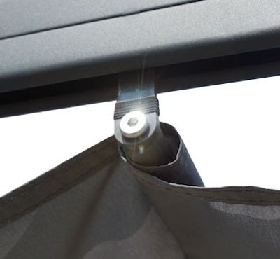 Pergola autoportante manuelle aluminium gris 12 m², Livraison à domicile incluse - HABRITA