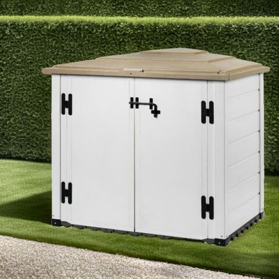 Coffre de jardin en résine 1 005 litres 1,15 m², Livraison à domicile incluse - HABRITA