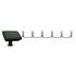 Guirlande lumineuse extérieur solaire LED 8m Saria noir IP44 blanc chaud - TIBELEC