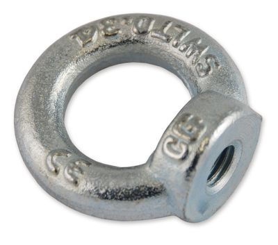 Anneau de levage femelle acier zingué C15 diamètre oeil 20 mm 140 kg CHAPUIS
