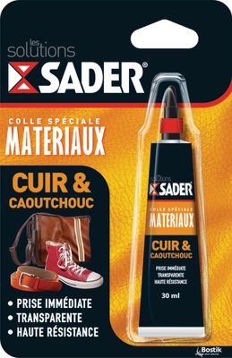 Colle de réparation pour cuir et caoutchouc tube 30 ml - SADER