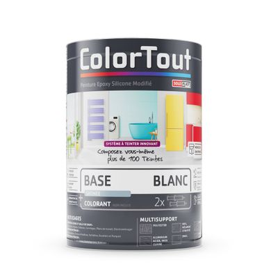 Base peinture époxy blanc satiné 460 mL - COLORTOUT
