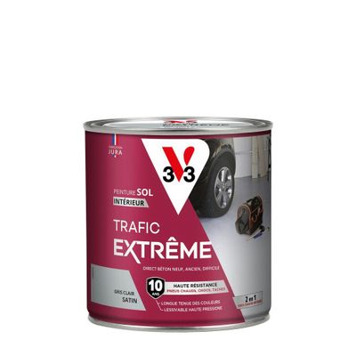 Peinture de sol trafic extrême gris clair 0,5 L - V33