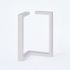 Pied de table blanc forme triangle hauteur 71 cm MOTTEZ