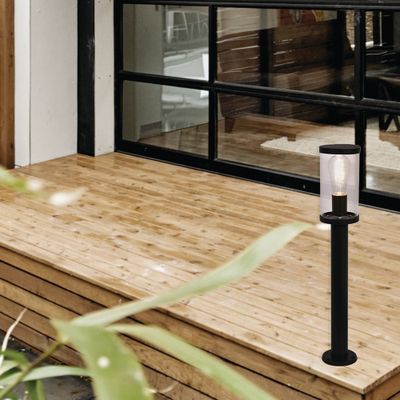 Borne extérieur E27 64cm Lenny noir IP44 60W - COREP