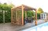 Pergola autoportante en bois traité thermachauffé avec ventelles mobiles sur toit et un mur L 3,13 x l 2,34 x h 2,17 m, Livraison à domicile incluse - HABRITA