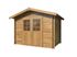 Abri de jardin en bois traité autoclave marron Valentine - 7,7 m² hors-tout - Livraison à domicile incluse - PALMAKO