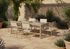 Fauteuil de jardin DUCA aluminium et textilène graphite crème - PROLOISIRS