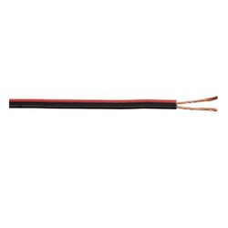 Câble hifi 2 x 0,75 mm² 25 m noir et rouge, 350436