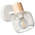 Spot GIADA E14 28W blanc et bois - BRILLIANT