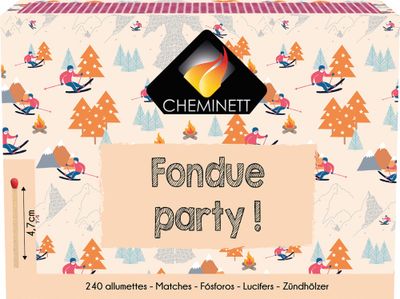 Lot de 3 boîtes d'allumettes - CHEMINETT