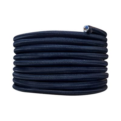 Câble électrique tissu bleu marine 3m - TIBELEC