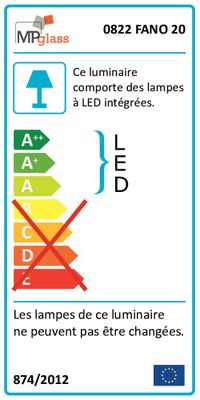 Spot LED Fano 20 cm MP GLASS