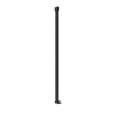 Barre de fixation murale 120 cm horizontale noire pour paroi de douche - OCEA